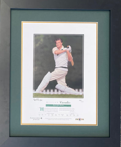 Keith Ross Miller Personally Signed Limited Edition Framed Cricket Tribute