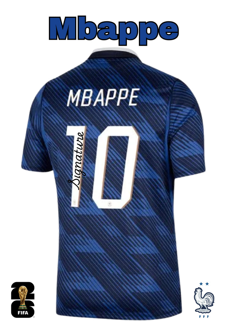 Kylian Mbappé Personally Signed France 2026 FIFA World Cup Jersey