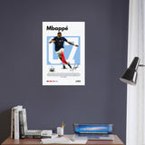 Kylian Mbappé Wall Art – France Kit with Signature Print. Canvas Available in Multiple Sizes