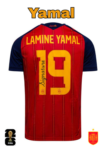Lamine Yamal Personally Signed Spain 2026 FIFA World Cup Jersey