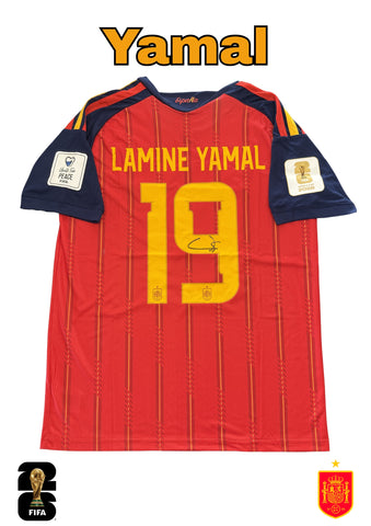 Lamine Yamal Personally Signed Spain 2026 FIFA World Cup Jersey