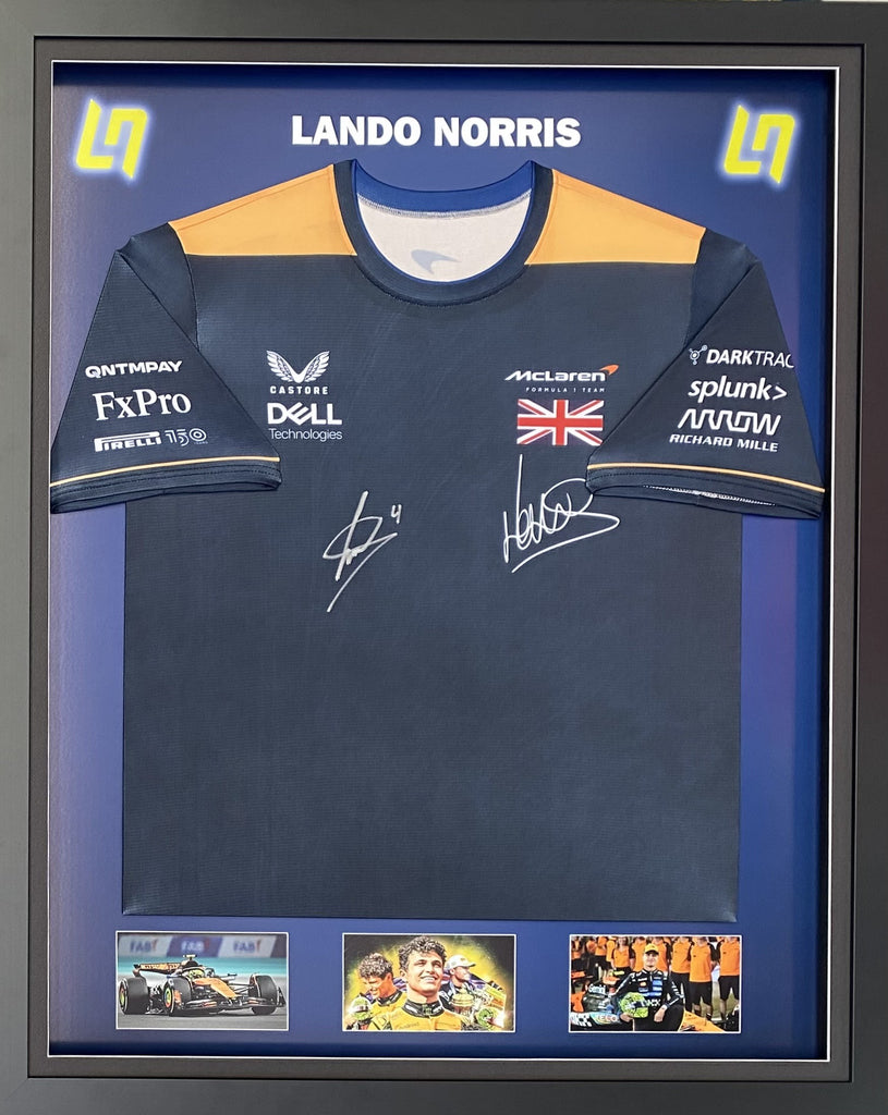 Lando Norris Personally Signed F1 McLaren Team Shirt