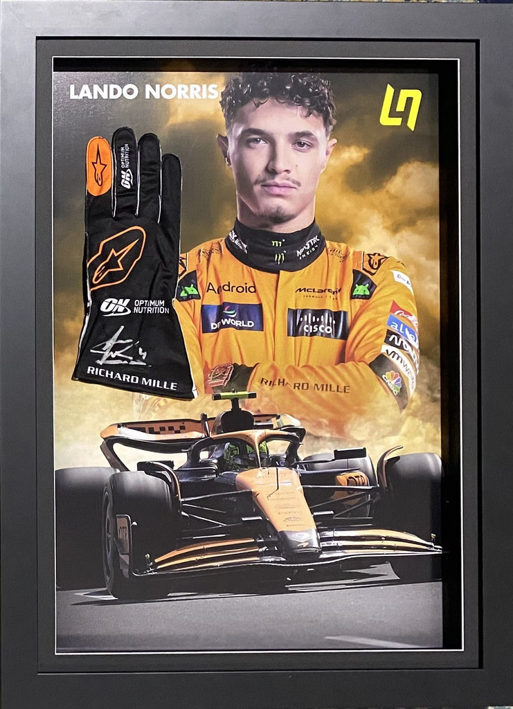 Lando Norris Personally Signed Replica Race Glove