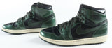 Larry Bird Signed Pair Of Air Jordan 1 High-Top Shoes (Beckett) with Display Case and Plaque