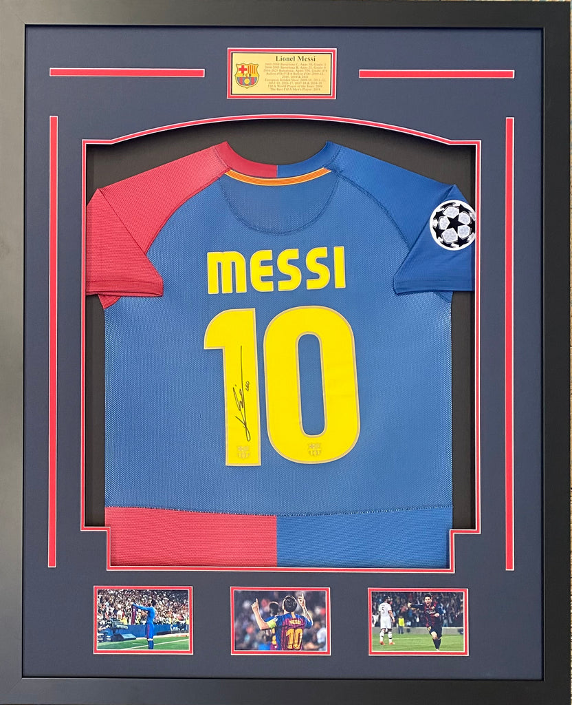 Lionel Messi Personally Signed 2009 Barcelona Home Shirt
