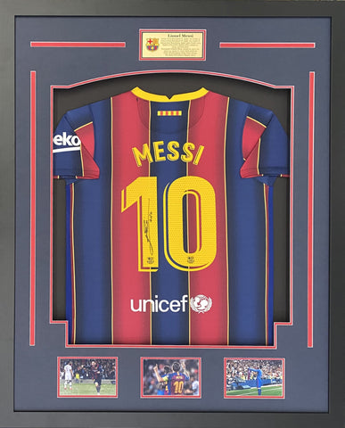 Lionel Messi Personally Signed 2020-2021 Barcelona Home Shirt