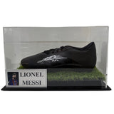 Lionel Messi Personally Signed Black Adidas Boot with Display Case and Plaque