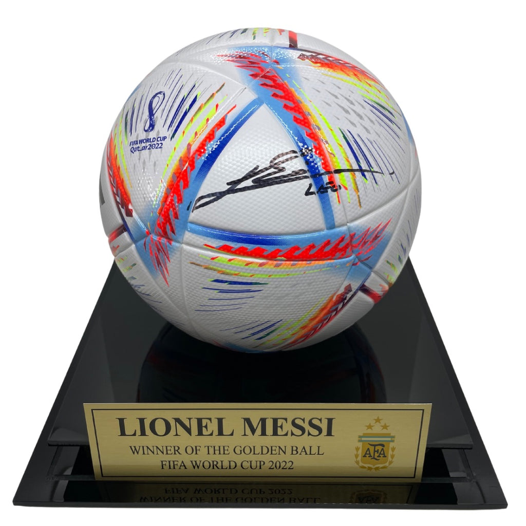 Lionel Messi Signed FIFA World Cup 2022 Argentina Soccer Ball