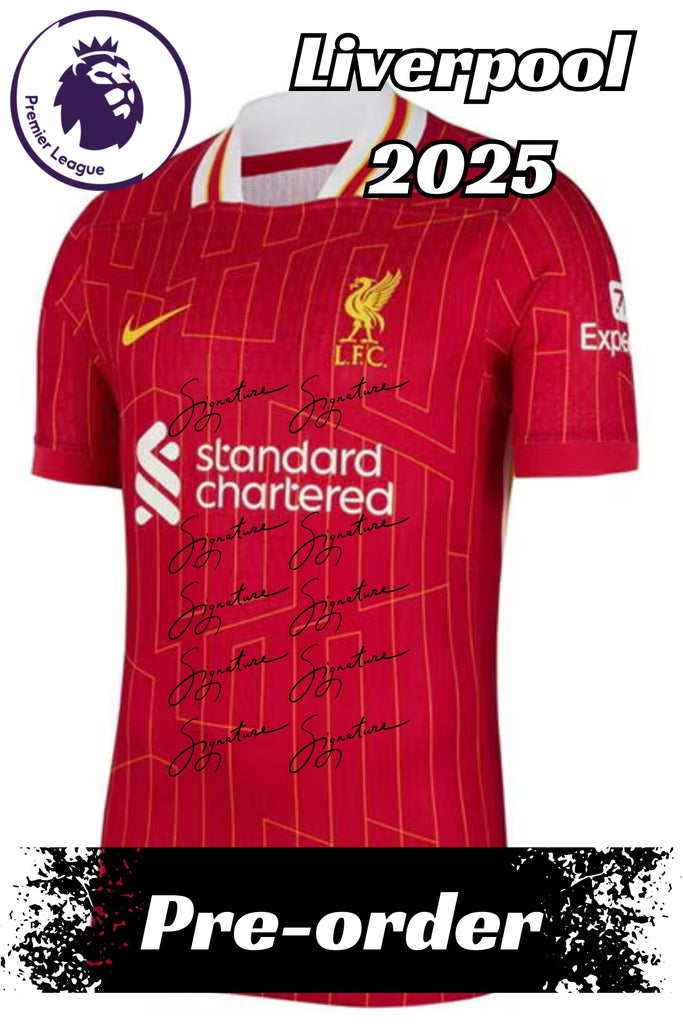 Pre-Order - Liverpool FC 2025 EPL Champions Team Signed Jersey
