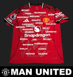 Manchester United 2025-26 EPL Team Signed Jersey - Pre-Order