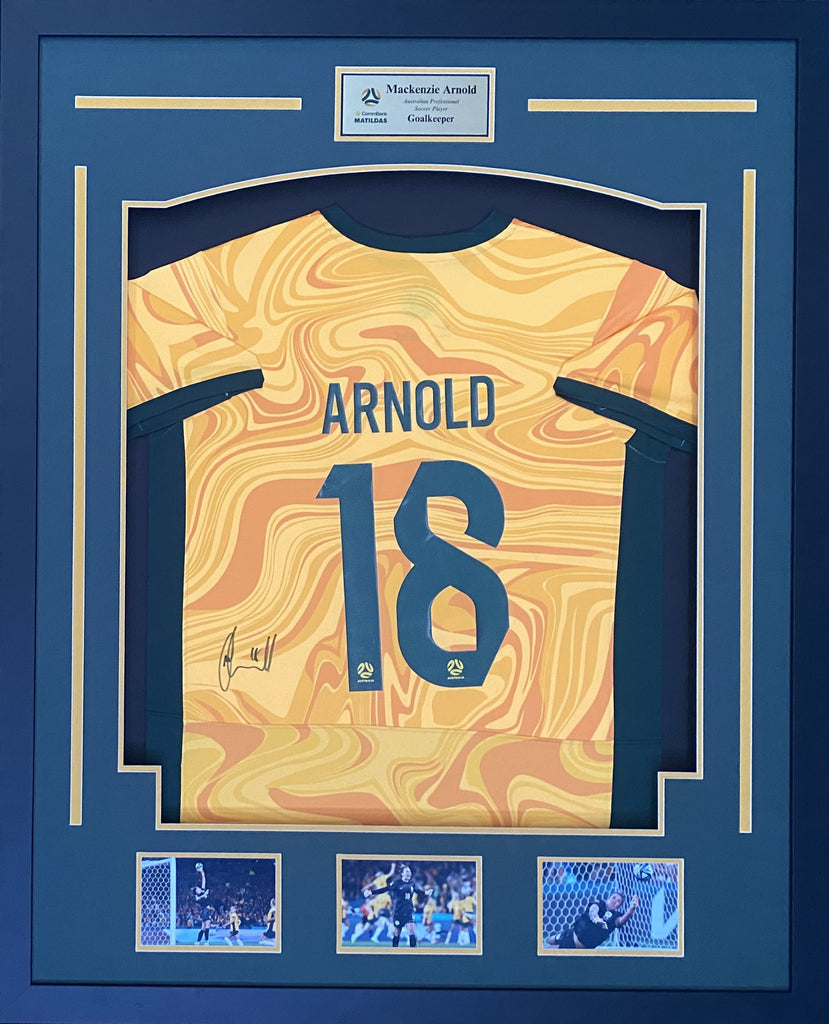 Mackenzie Arnold Personally Signed Matildas Jersey