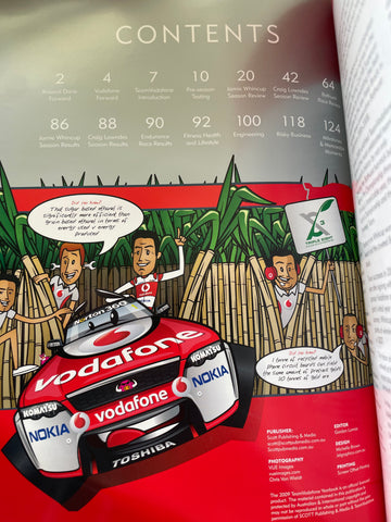 Magazine Signed by Craig Lowndes & Jamie Whincup, TeamVodafone 2009 YEARBOOK.