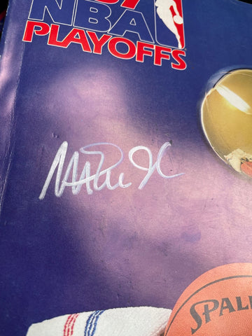 Magic Johnson Signed 1987 NBA Playoffs Program (Beckett)