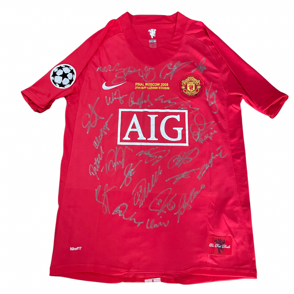 Manchester United 2008 European Champions League Team Signed