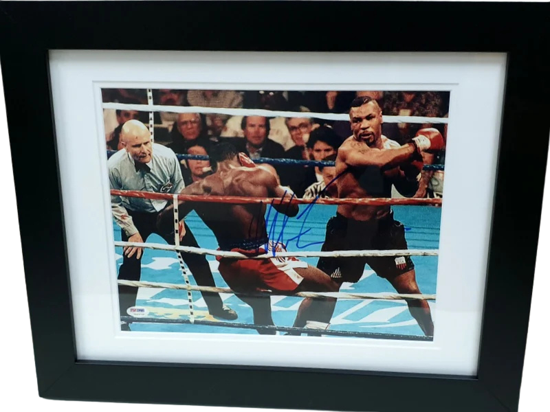 Mike Tyson Personally Signed Photo, "Massacre I", Framed