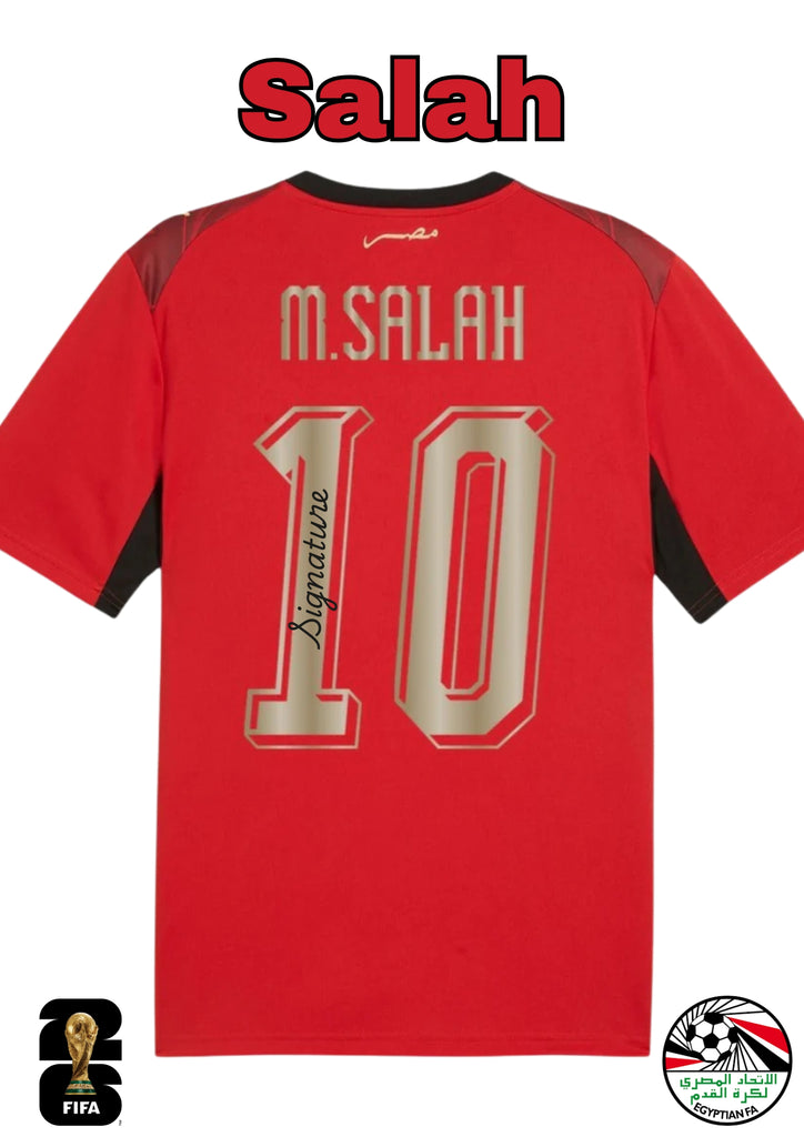 Mohamed Salah Personally Signed Egypt 2026 FIFA World Cup Jersey