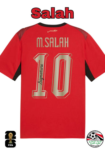 Mohamed Salah Personally Signed Egypt 2026 FIFA World Cup Jersey