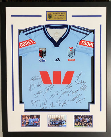 NSW 2026 State of Origin WInners Signed Jersey, Framed
