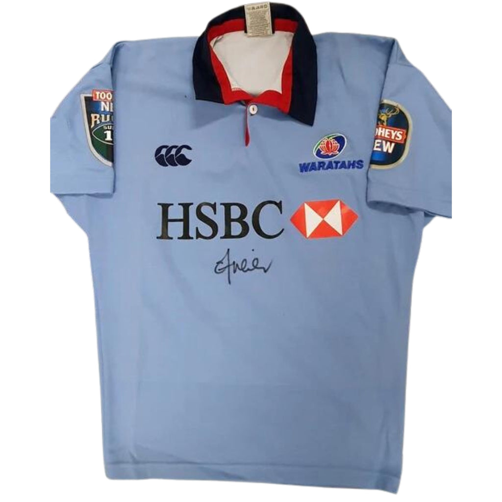 NSW Waratahs Adam Freier Match Worn Super Rugby Jersey