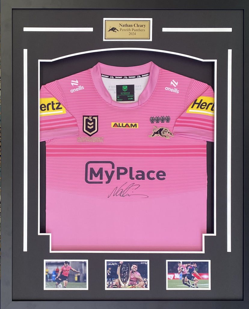 Nathan Cleary Personally Signed 2024 Penrith Panthers Jersey