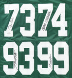 "New York Sack Exchange" Jersey Signed by 4 - Joe Klecko, Abdul Salaam, Mark Gastineau, Marty Lyons (Schwartz COA)