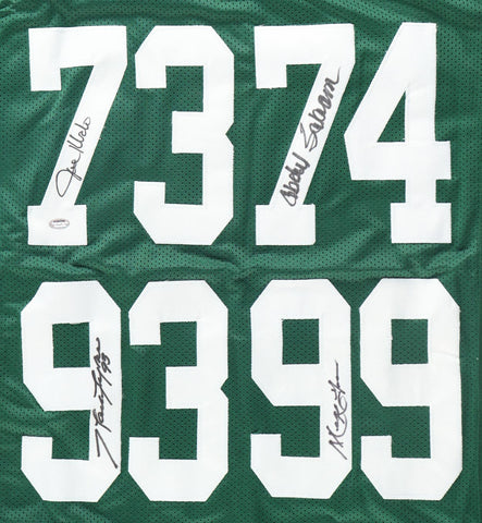 "New York Sack Exchange" Jersey Signed by 4 - Joe Klecko, Abdul Salaam, Mark Gastineau, Marty Lyons (Schwartz COA)