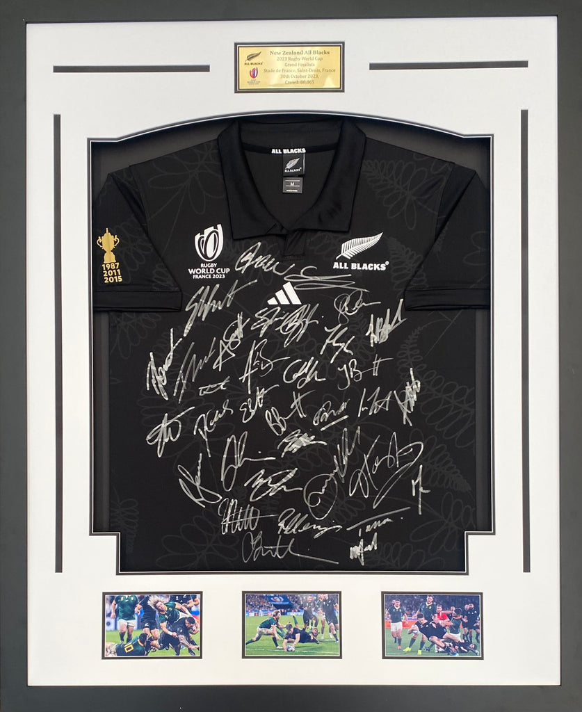 New Zealand All Blacks 2023 Team Signed Jersey Rugby World Cup Grand Finalists - PRE-ORDER NOW