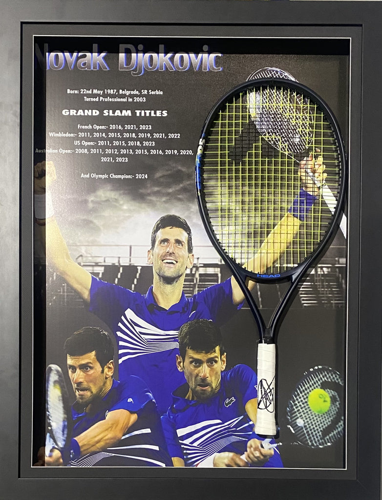 Novak Djokovic Personally Signed Tennis Racquet
