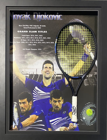 Novak Djokovic Personally Signed Tennis Racquet
