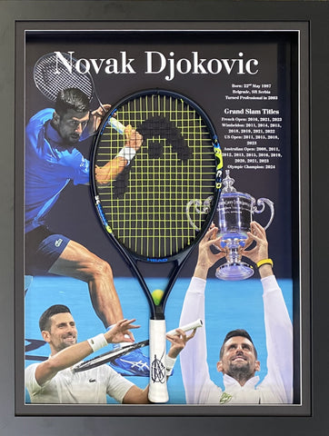 Novak Djokovic Personally Signed Tennis Racquet