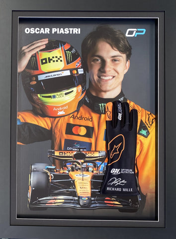 Oscar Piastri Personally Signed McLaren Team Race Glove