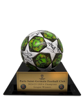 Paris Saint-Germain (PSG) 2025 Champions League Winners Team Signed Ball with Display Case