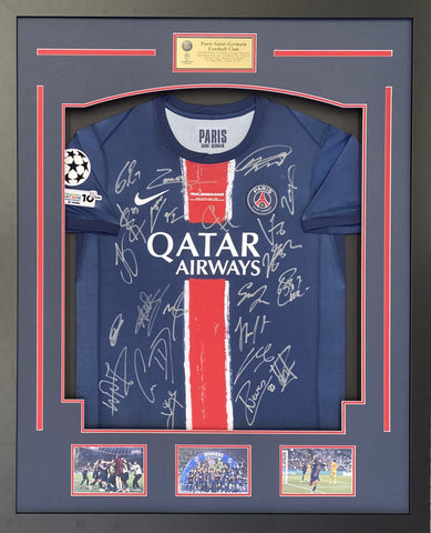 Paris Saint-Germain 2025 Champions League Winners Team Signed Jersey