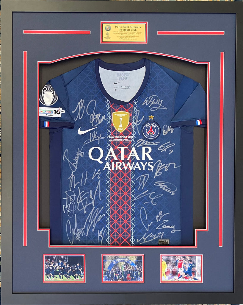 Paris Saint-Germain 2026 Champions League Winners Team Signed Jersey