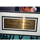 Paul McCartney, Frontman of The Beatles, Personally Signed Photograph, Framed Tribute.