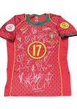 Portugal 2004 Euro Team Signed Ronaldo Jersey, #17 Cristiano Ronaldo Single Signed on the Back. 1 Only.
