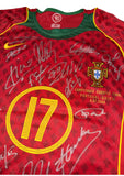 Portugal 2004 Euro Team Signed Ronaldo Jersey, #17 Cristiano Ronaldo Single Signed on the Back. 1 Only.