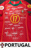 Portugal 2004 Euro Team Signed Ronaldo Jersey, #17 Cristiano Ronaldo Single Signed on the Back. 1 Only.