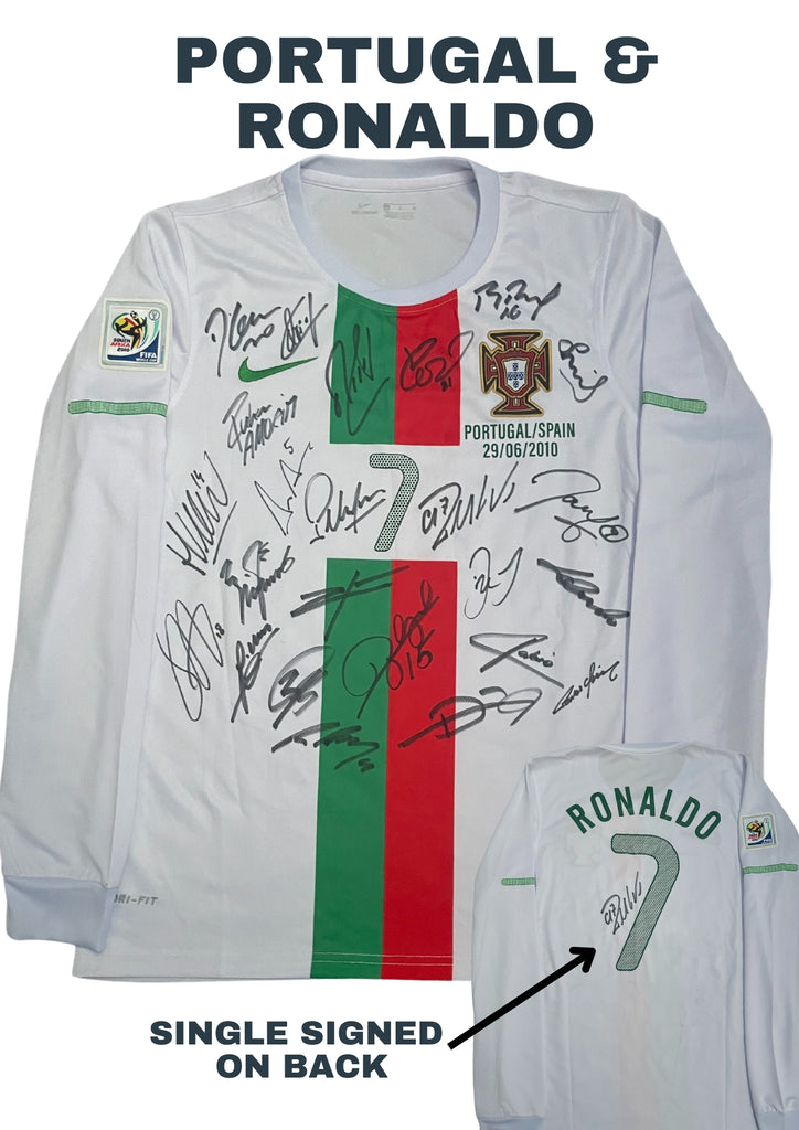 Portugal World Cup 2010 Team Signed Jersey, #7 Cristiano Ronaldo