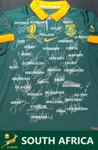 Springboks South Africa 2023 Rugby World Cup Team Signed Jersey PRE-ORDER NOW