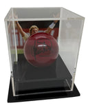 Shane Warne Personally Signed Cricket Ball in Display Cube