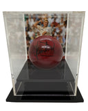 Shane Warne Personally Signed Cricket Ball in Display Cube