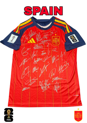 Spain 2026 FIFA World Cup Team Signed Jersey - PRE ORDER