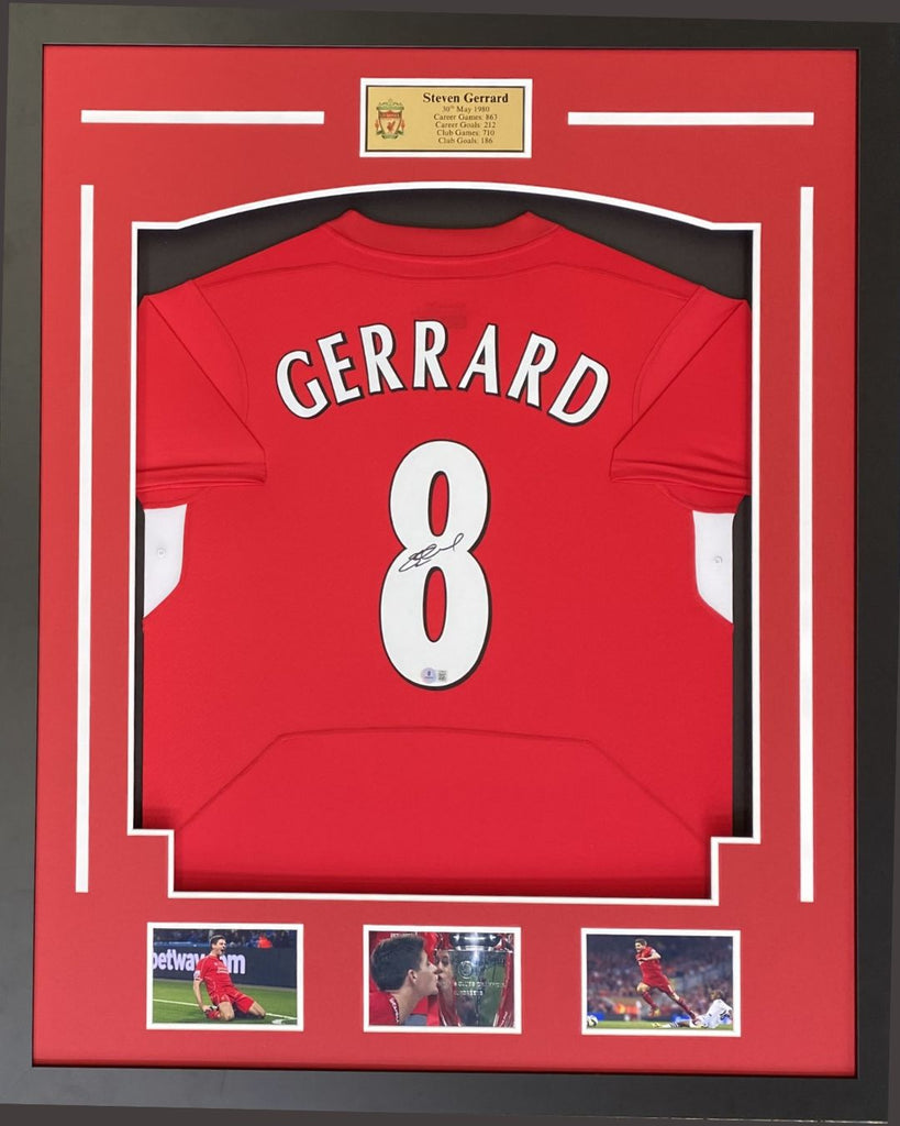 Steven Gerrard Personally Signed Jersey (Beckett) – Sports Online