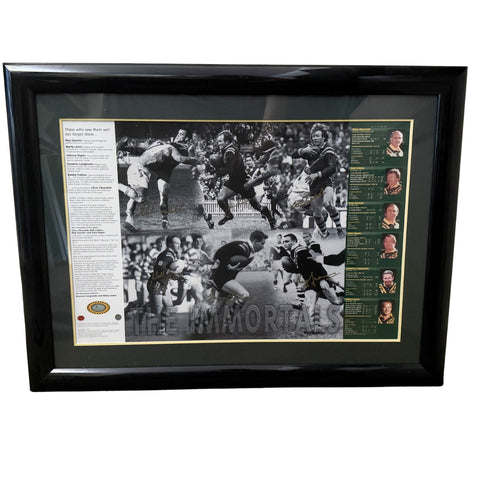 'The Immortals' Limited Edition Print – Signed by 6 - 8/1500 - Gasnier, Lewis, Raper, Langlands, Fulton and Churchill (facsimile)