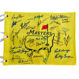 US Masters Champions Hand Signed Pin Flag - Nicklaus, Woods, Palmer