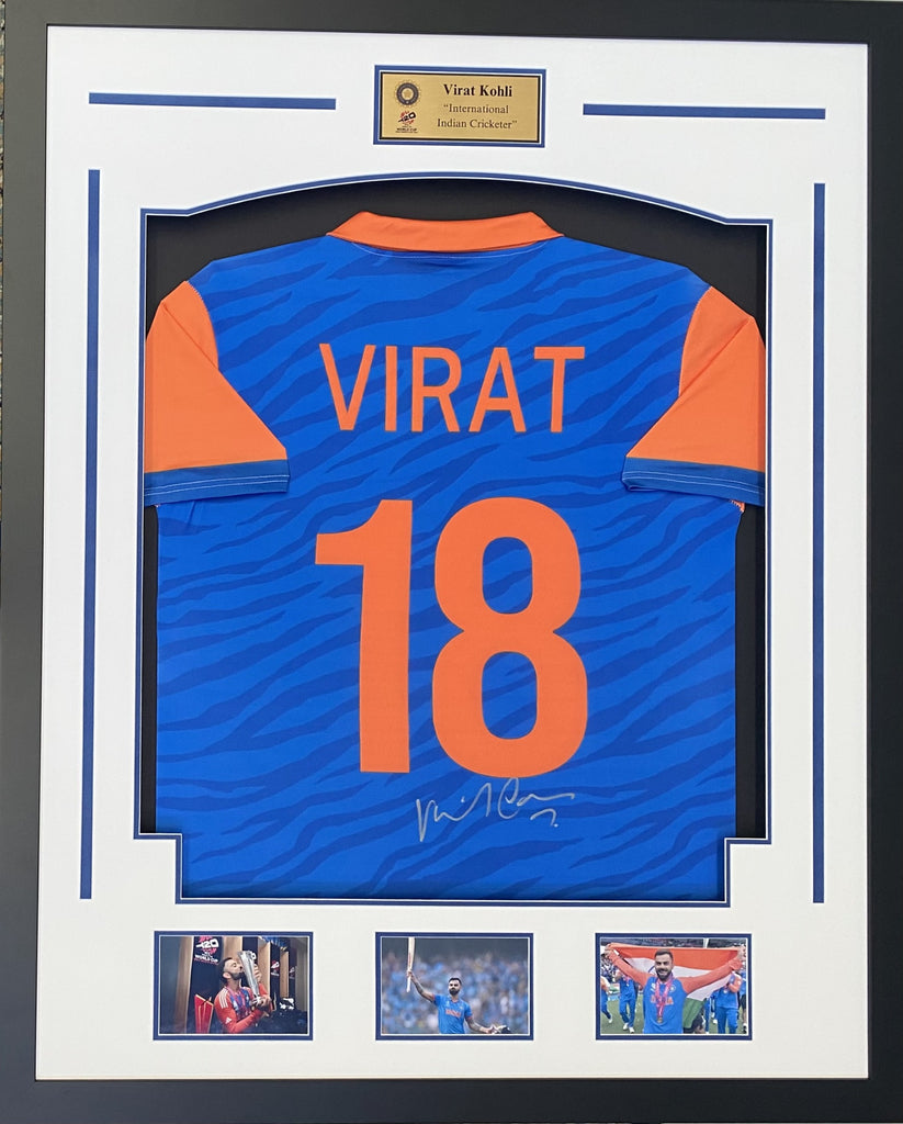 Virat Kohli Personally Signed Indian 2024 T20 Cricket World Cup Champi
