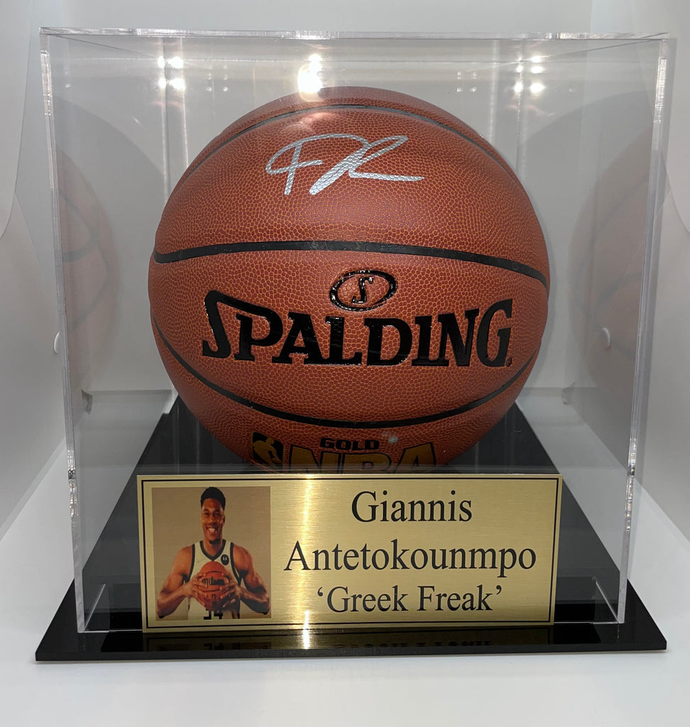 Giannis antetokounmpo sales signed basketball