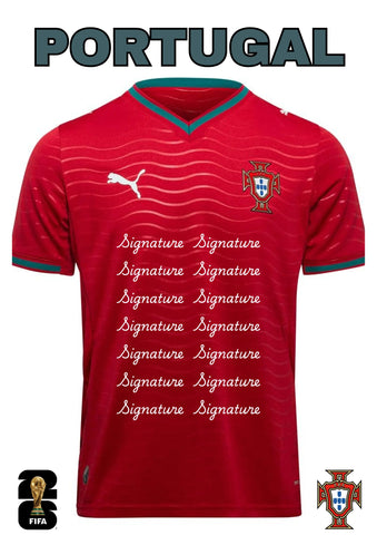 Portugal 2026 FIFA World Cup Team Signed Jersey - PRE ORDER