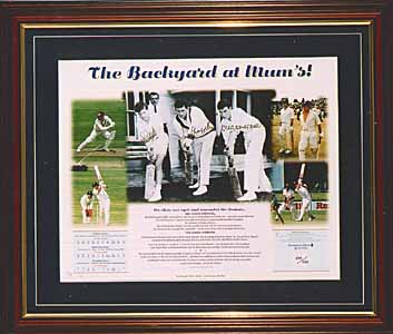 The Backyard at Mum's - Chappell Brothers, Hand Signed Print